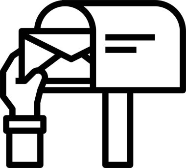 e- posta simgesi vektör illüstrasyonu 