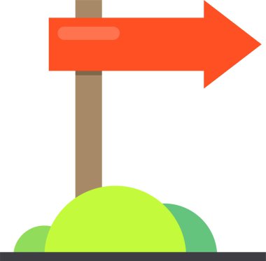 vector sign icon of Signpost