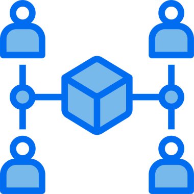 ağ basit vektör simgesi.