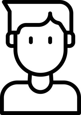 erkek avatar kişi tasarımı, vektör illüstrasyonu  