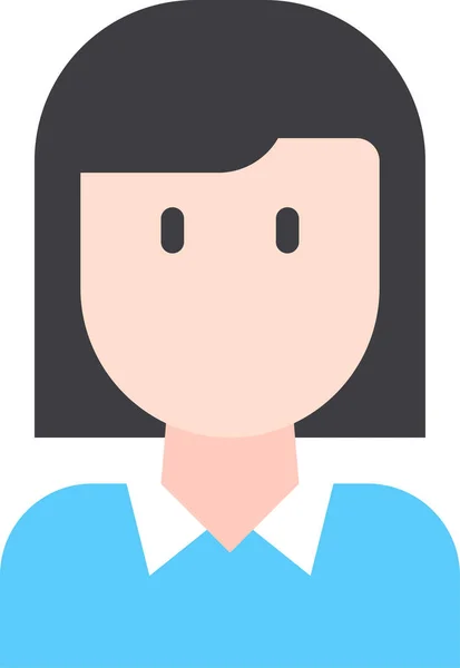 Diseño Persona Del Avatar Femenino Ilustración Del Vector — Archivo Imágenes Vectoriales