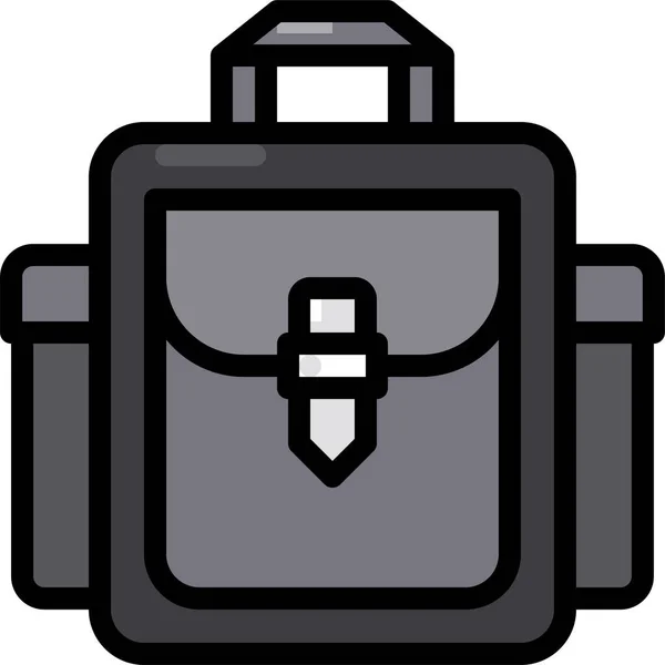 School Bag Minimalistic Vector Icon — Stock Vector