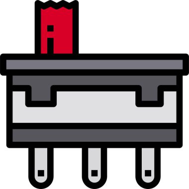 minimalistic vector icon of electronic switch