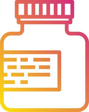 İlaç vektör illüstrasyonu şişesi 