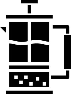 Fransızca Pres vektör simgesi.