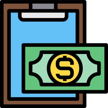 Para kavramının minimalist vektör simgesi