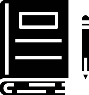 kitap minimalist vektör simgesi