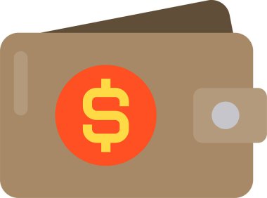 cüzdan ikonu vektör illüstrasyonu