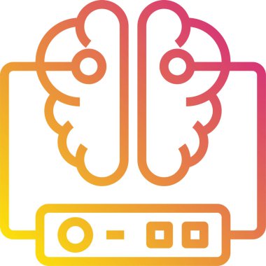 sunucu minimalist vektör simgesi