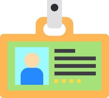 İş için kimlik kartının vektör illüstrasyonu 