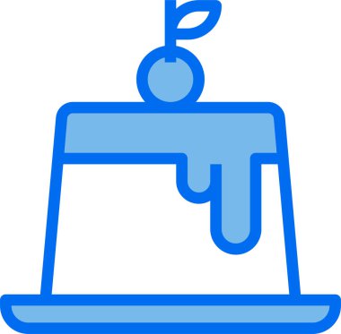 Bir pudingin vektör çizimi