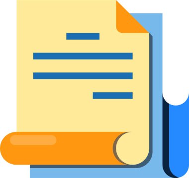 Belge dosyaları vektör illüstrasyonu 