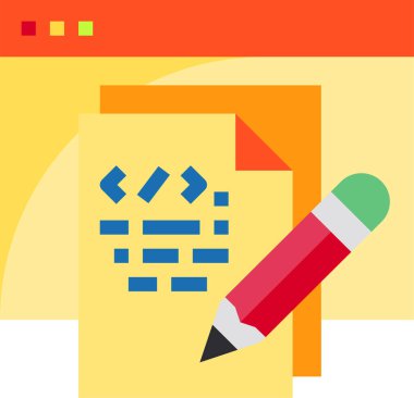 Programlama kavramının asgari vektör simgesi 