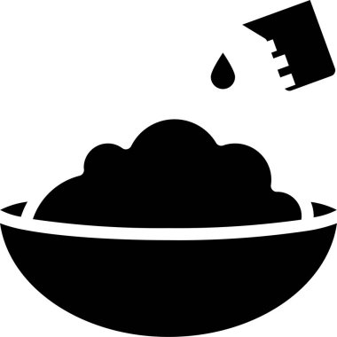 Yemek pişirme çanağının vektör illüstrasyon simgesi