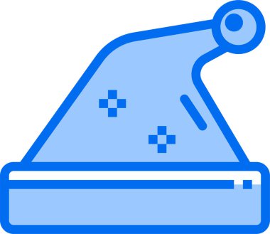 ponponlu şapka vektör illüstrasyon simgesi