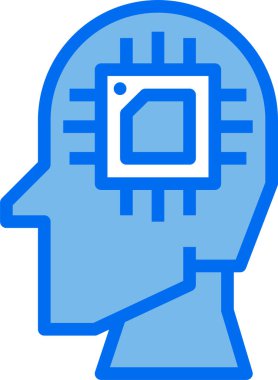 Dijital işlemci simgesi. Çip simgesi. Teknoloji simgesi