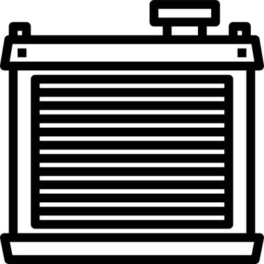 Otomobil ısıtıcısının vektör illüstrasyonu