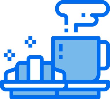 Kahvaltının vektör çizimi 