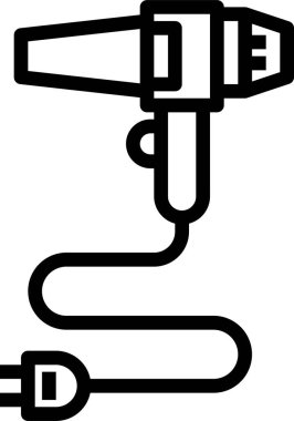 saç kurutma makinesi vektör çizimi 