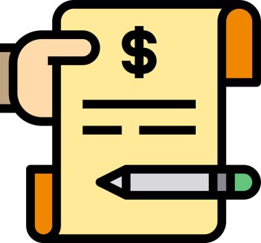 fatura, ödeme, vektör illüstrasyonunu kontrol et 