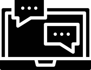 Müşteri hizmeti simgesi, vektör illüstrasyonu