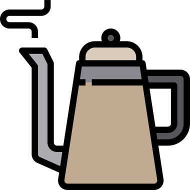 Çaydanlığın vektör illüstrasyonu