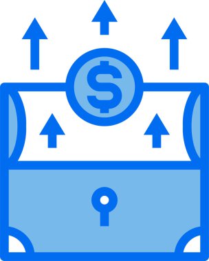 para ve finans büyüme vektörü simgesi