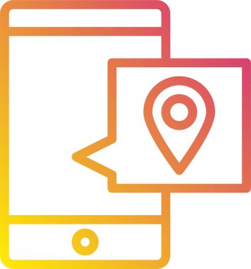 akıllı telefon simgesi vektör illüstrasyonu