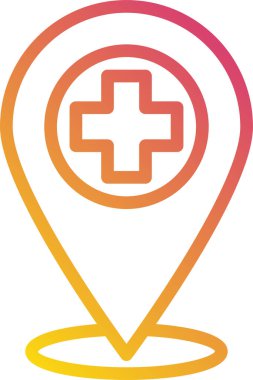 Hastane Simgesi Vektör İllüstrasyonu