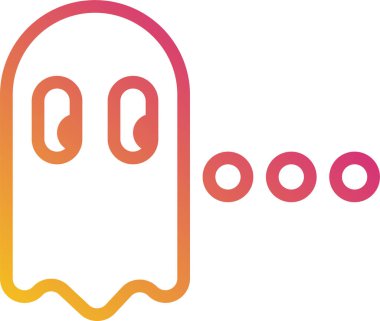 hayalet simgesi vektör illüstrasyonu