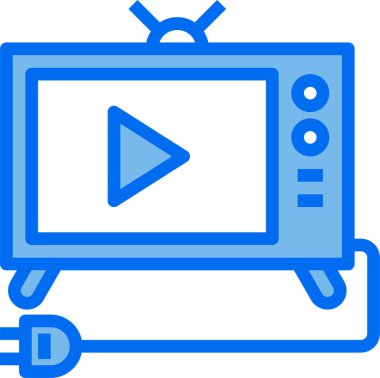 minimalistic vector icon of television