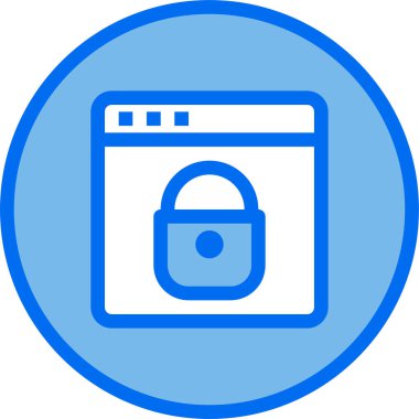 Web tarayıcı, basit vektör simgesi tasarımı