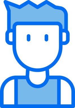 erkek avatar kişi tasarımı, vektör illüstrasyonu  