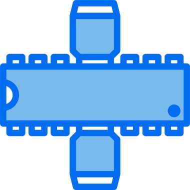 Dijital işlemci simgesi. Çip simgesi. Teknoloji simgesi