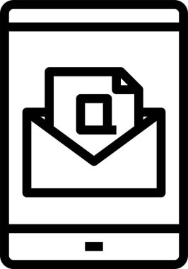 e- posta simgesi vektör illüstrasyonu 