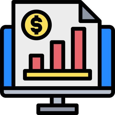 grafik simgesinin vektör illüstrasyonu