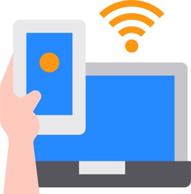 akıllı telefon simgesi vektör illüstrasyonu