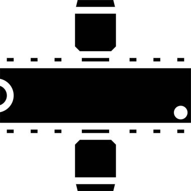 Dijital işlemci simgesi. Çip simgesi. Teknoloji simgesi