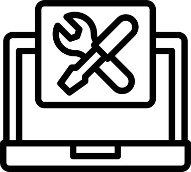 Simge vektör illüstrasyonunu onar