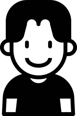 kullanıcı profili, çocuk avatarı, vektör illüstrasyonu 