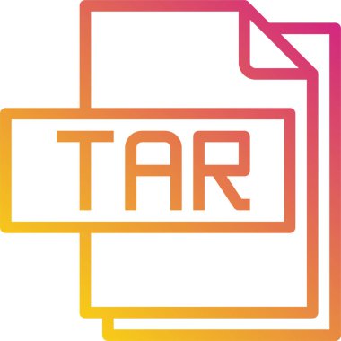 tar dosya biçimi vektör illüstrasyonu 