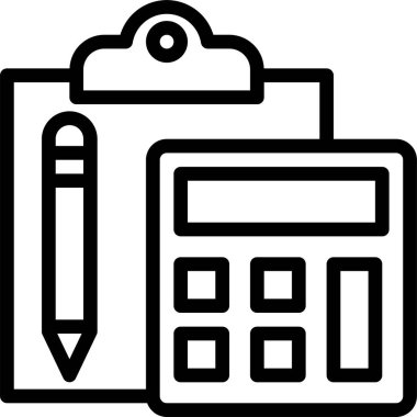 hesap makinesi simgesi, vektör illüstrasyonu 