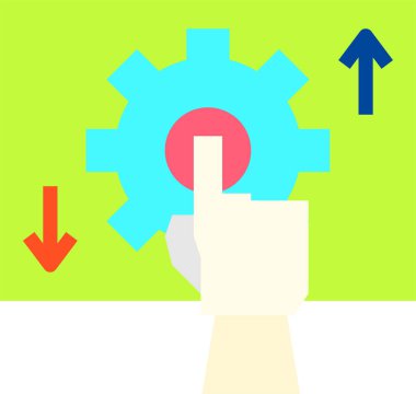 dişli ayarları vektör simgesi