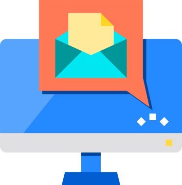 e- posta simgesi vektör illüstrasyonu 