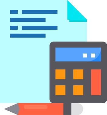 hesap makinesi simgesi, vektör illüstrasyonu 