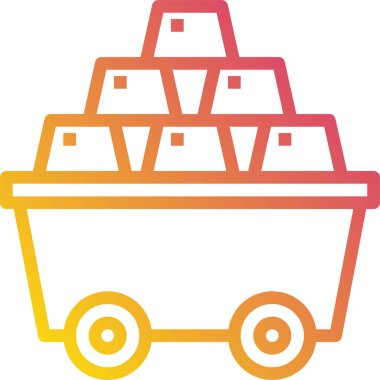 Altın simge, vektör illüstrasyonu