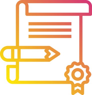 Ödülün minimalist vektör simgesi 