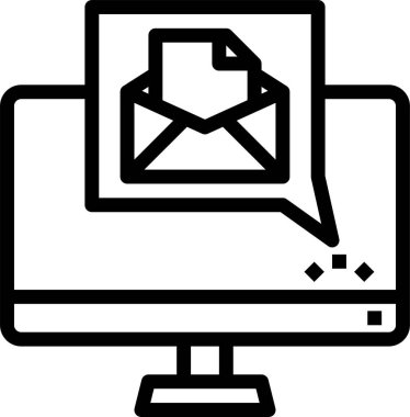 e- posta simgesi vektör illüstrasyonu 