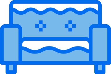 Kanepenin minimalist vektör simgesi