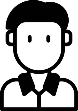 erkek avatar kişi tasarımı, vektör illüstrasyonu  